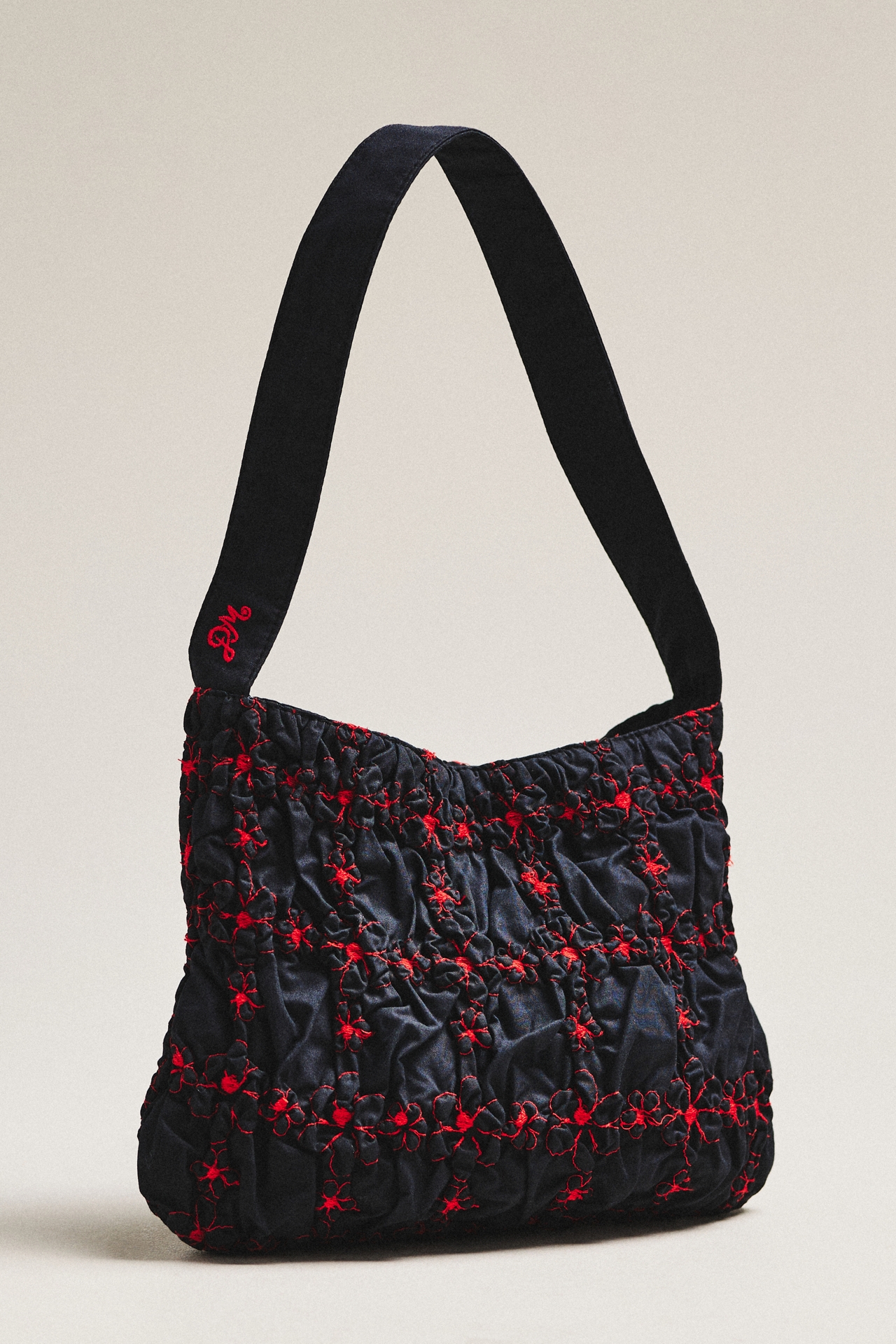 Damson Madder Minnie Shirred Shoulder Bag