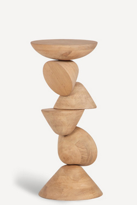 Anthropologie Mound Oak Drink Table In Neutral