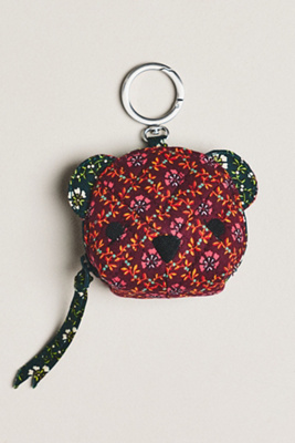 Vera Bradley X Anthropologie Classic Mini Bear Bag Charm In Brown