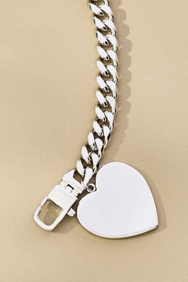 Melinda Maria Julian XL Heart Cuban Chain Necklace #1