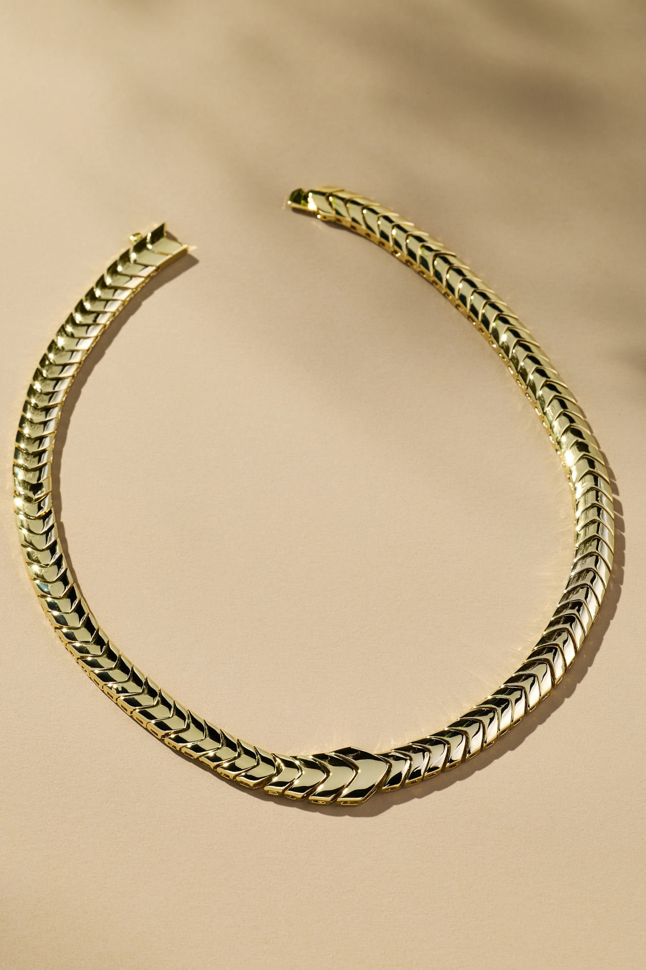 Melinda Maria Serpent Herringbone Collar Necklace