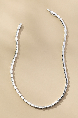 Melinda Maria Serpent Collar Necklace In Metallic