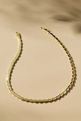 Melinda Maria Serpent Collar Necklace In Gold