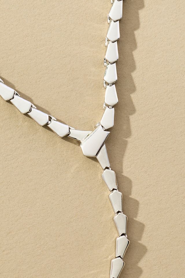 Melinda Maria Serpent Lariat Necklace #1