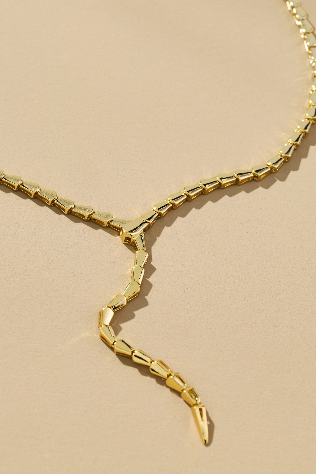 Melinda Maria Serpent Lariat Necklace