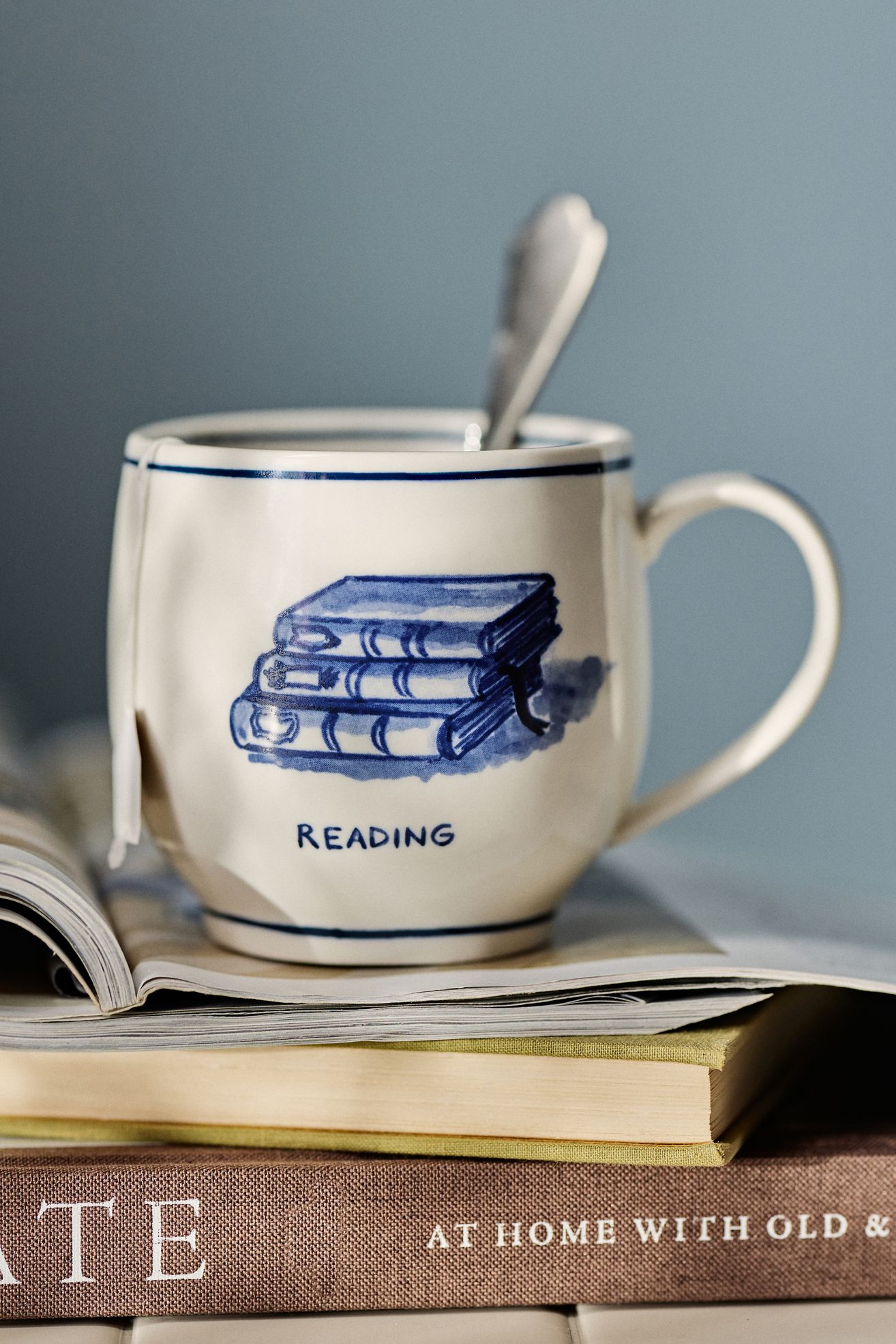 Molly Hatch Hobby Stoneware Mugs - Reading, One Size