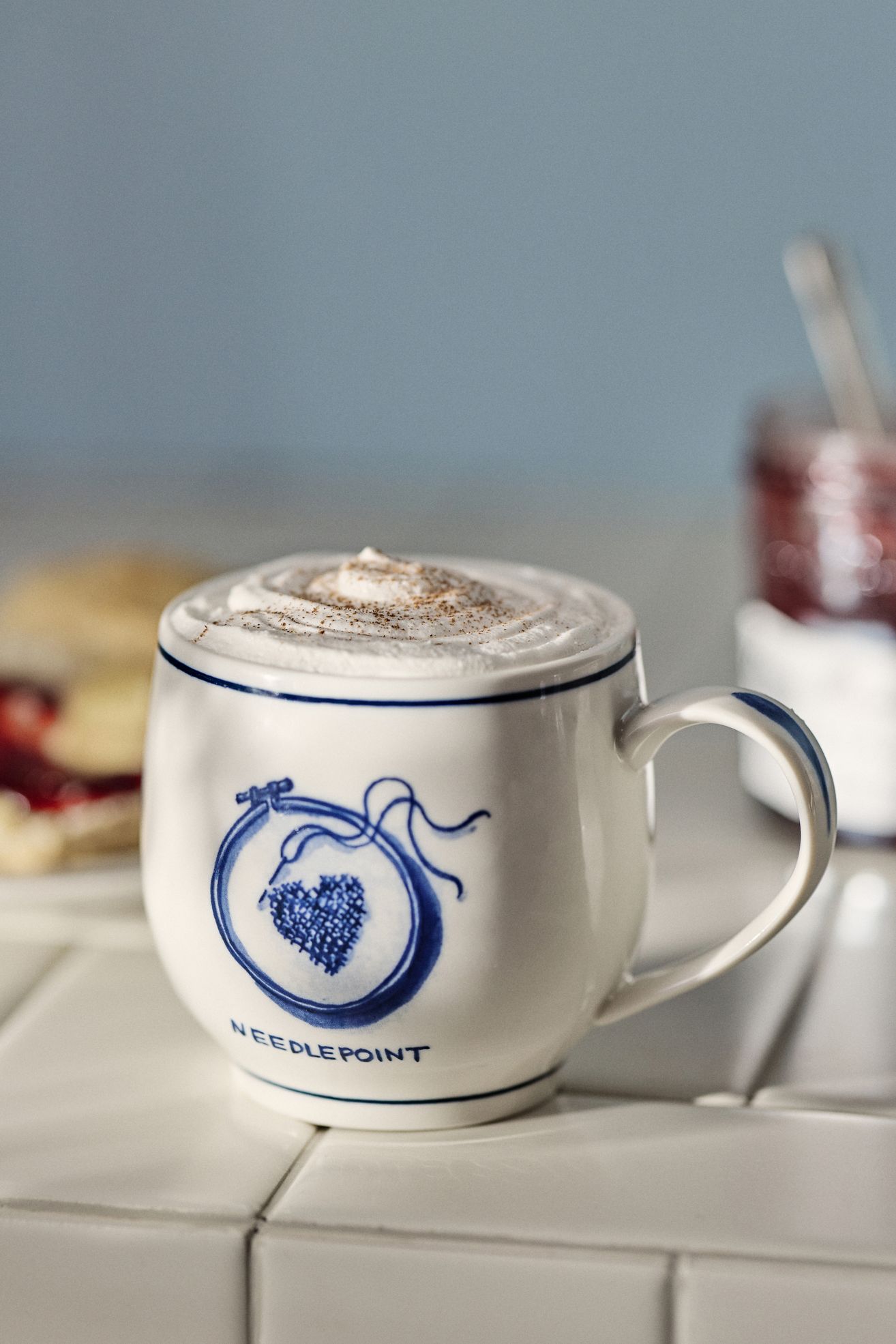 Molly Hatch Hobby Stoneware Mugs - Needlepoint, One Size
