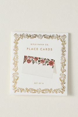 Rifle Paper Co Gracie Paper Placecards In White