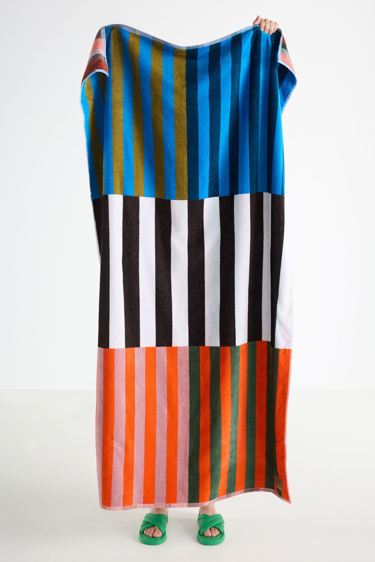 Slowtide Cotton Woven Cannon Oversized Beach Towel - Multi, Standard, Beach Towel