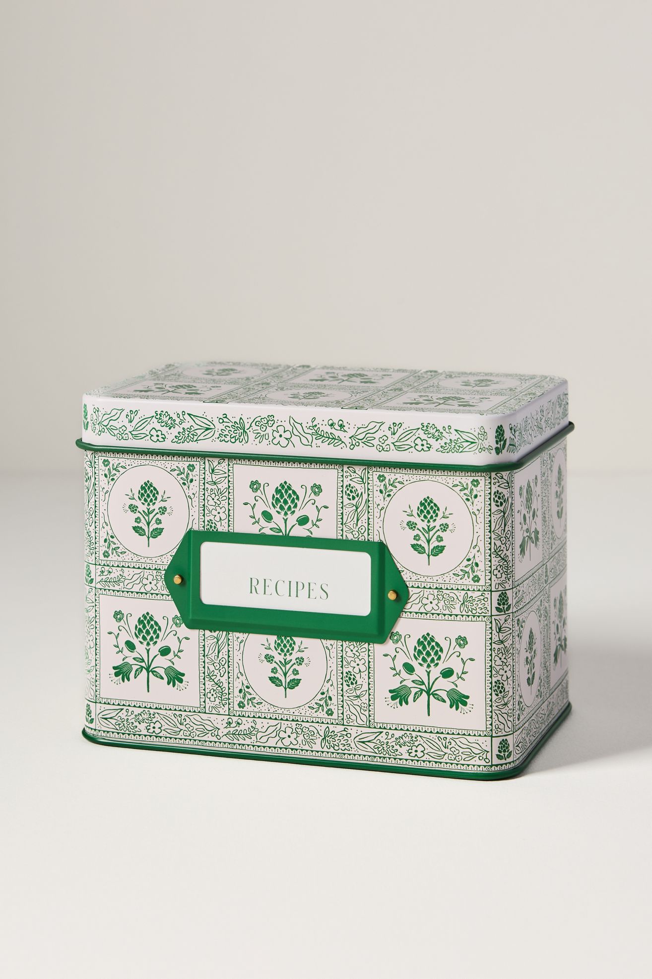 Rifle Paper Co. Artichoke Recipe Tin - Green, Standard, One Size