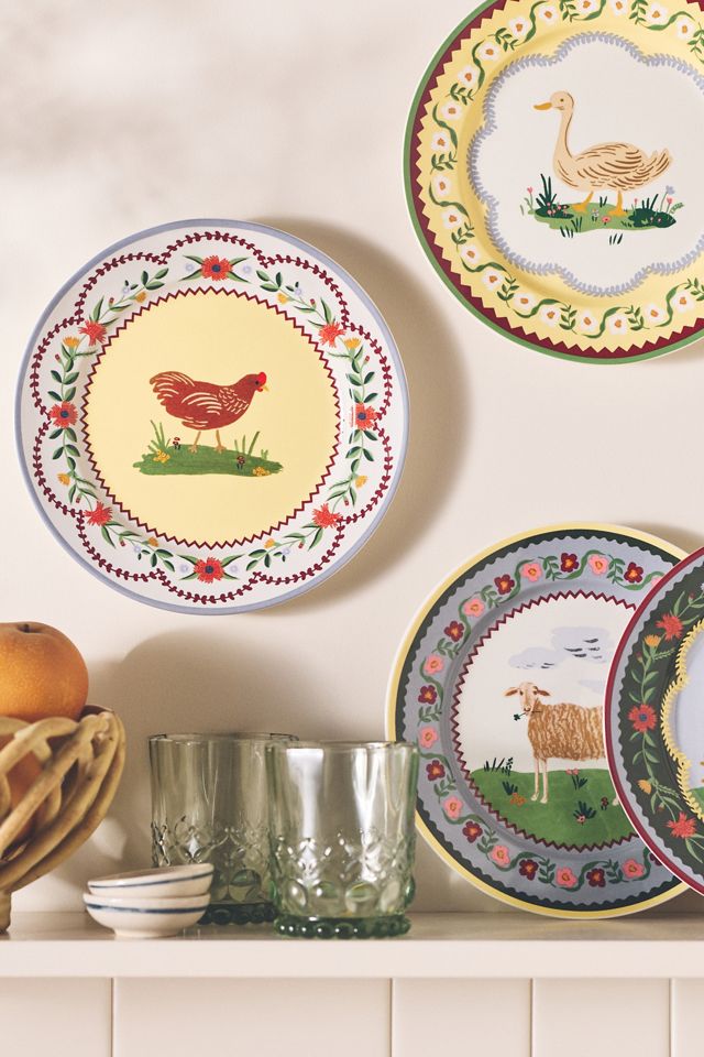 Rifle Paper Co. Home Sweet Home Porcelain Dessert Plates, Set of 4 #3