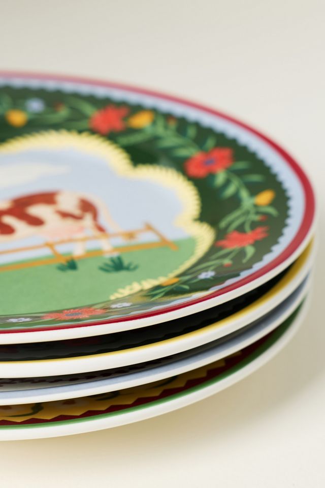 Rifle Paper Co. Home Sweet Home Porcelain Dessert Plates, Set of 4 #1