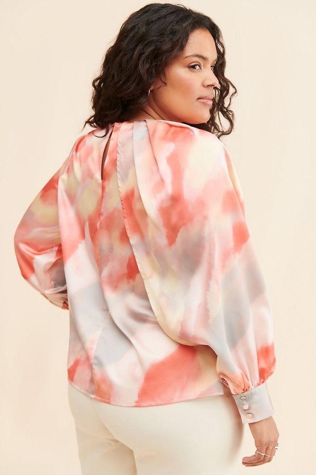 Eloquii Draped Neck Blouse #2