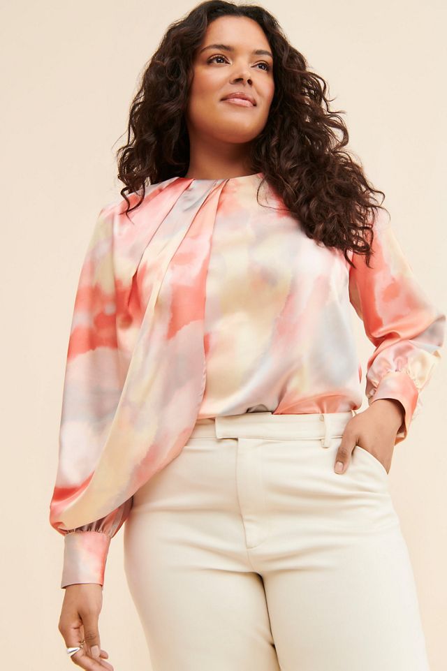 Eloquii Draped Neck Blouse #3