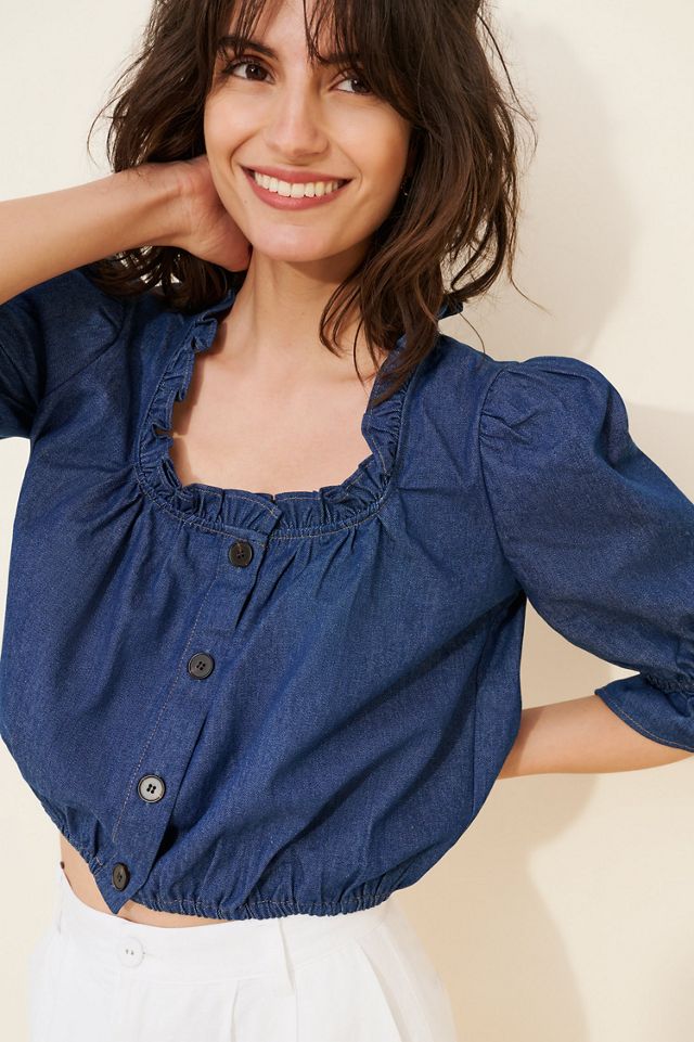 Toit Volant Alex Denim Top #1