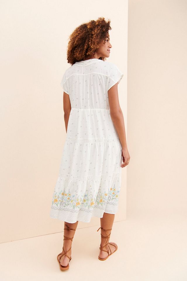 Current Air Flower Fields Midi Dress #1
