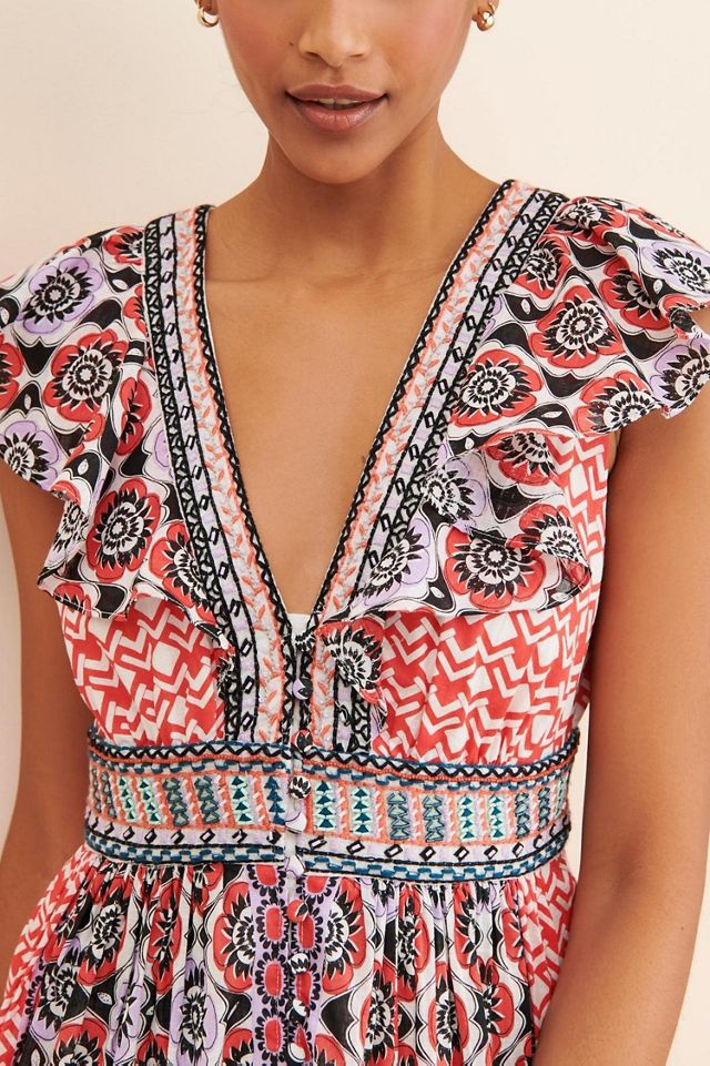 Flutter Printed Mini Dress #3