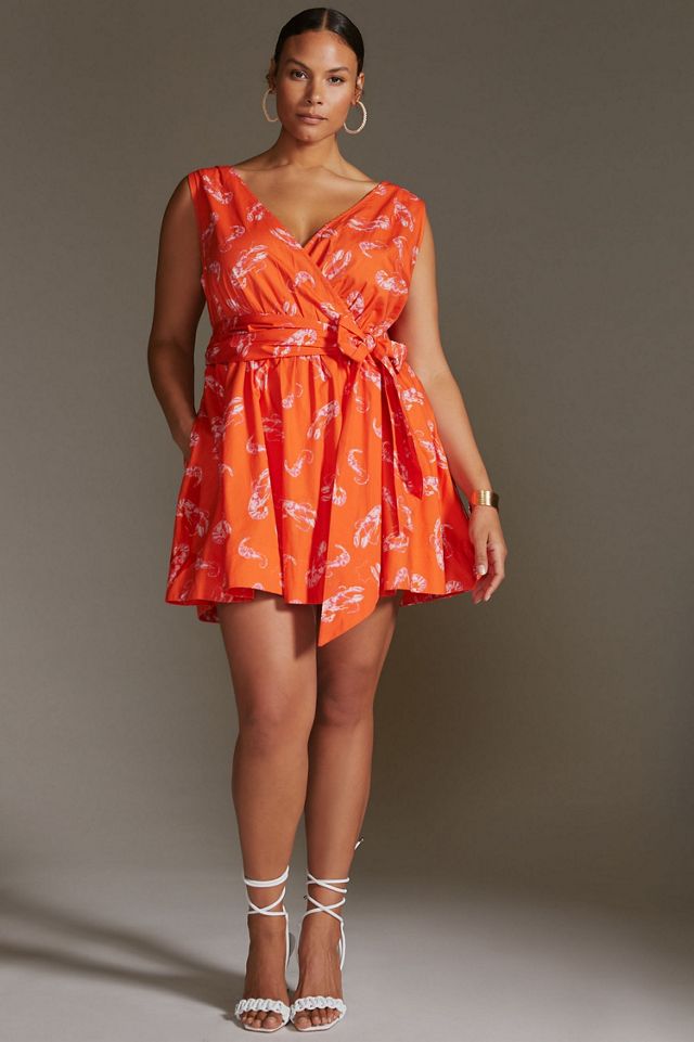 Maeve Mainely Lobster Wrap Dress #1