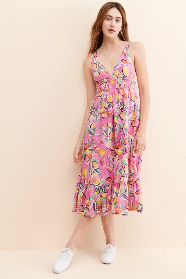 Scotch & Soda Strappy Fruit Midi Dress #2
