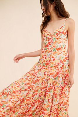 FARM Rio Seashell Tapestry Midi Dress | Anthropologie