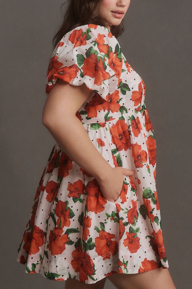 Maeve Square-Neck Smocked Babydoll Dress #2