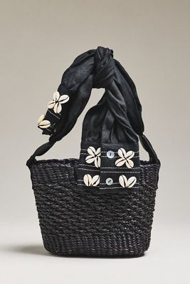 Sensi Studio Upcycled Sleeve Handle Bucket Bag