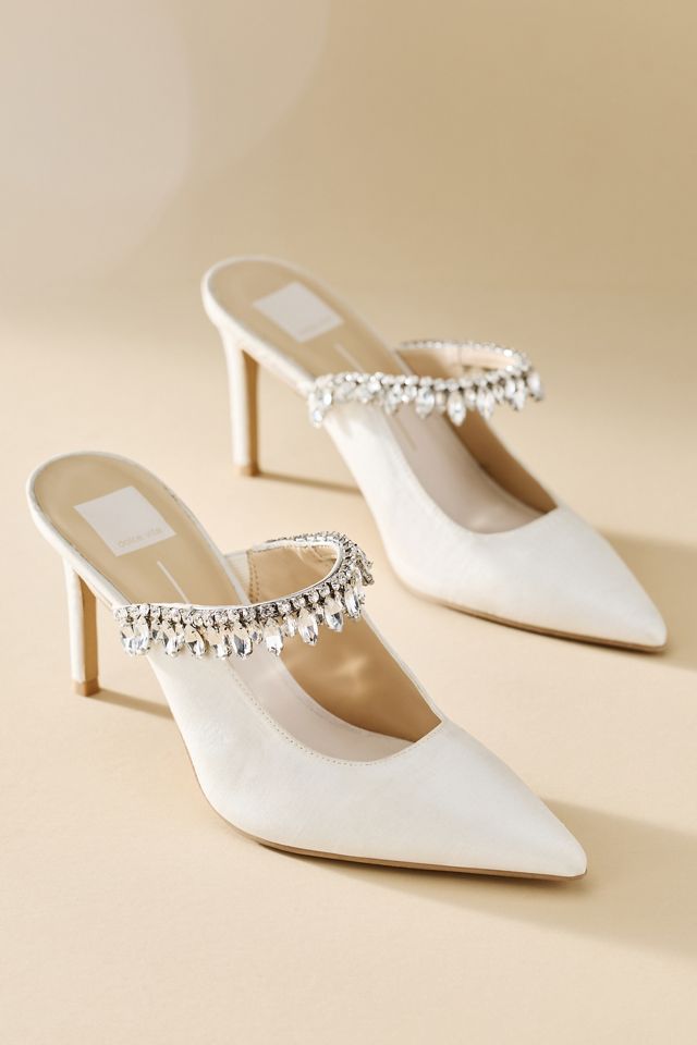 Dolce Vita Keli Crystal Satin Heels #1