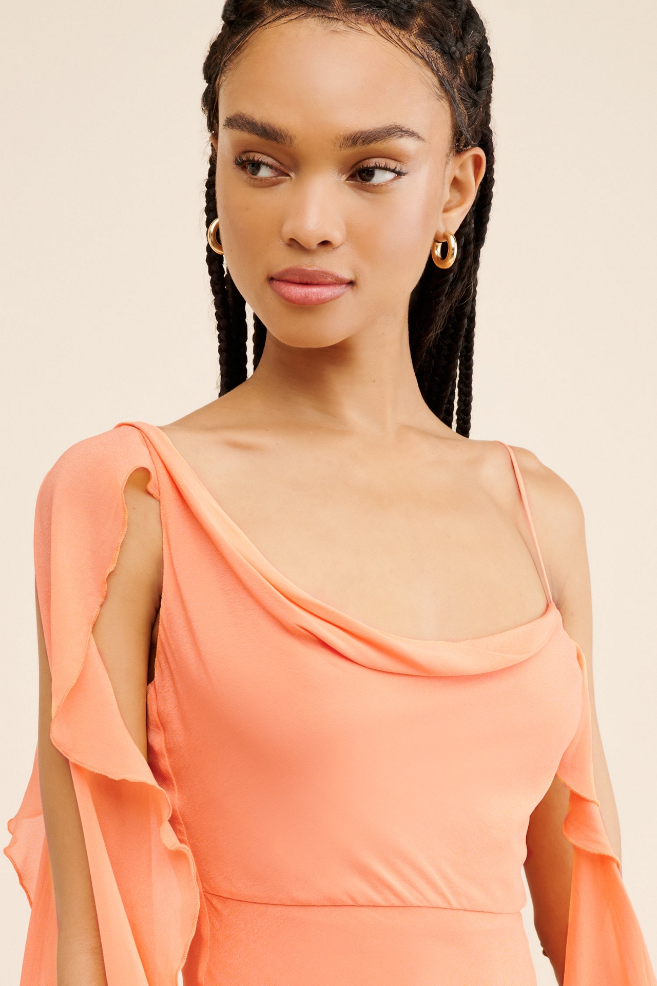 Suboo Delila Cowl Neck Mini Dress