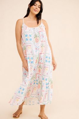 Never Fully Dressed Sleeveless Patchwork Maxi Dress