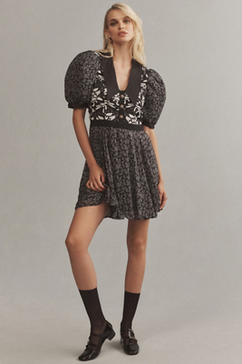 white lace shift dress with sleeves White Button Front Shift Dress