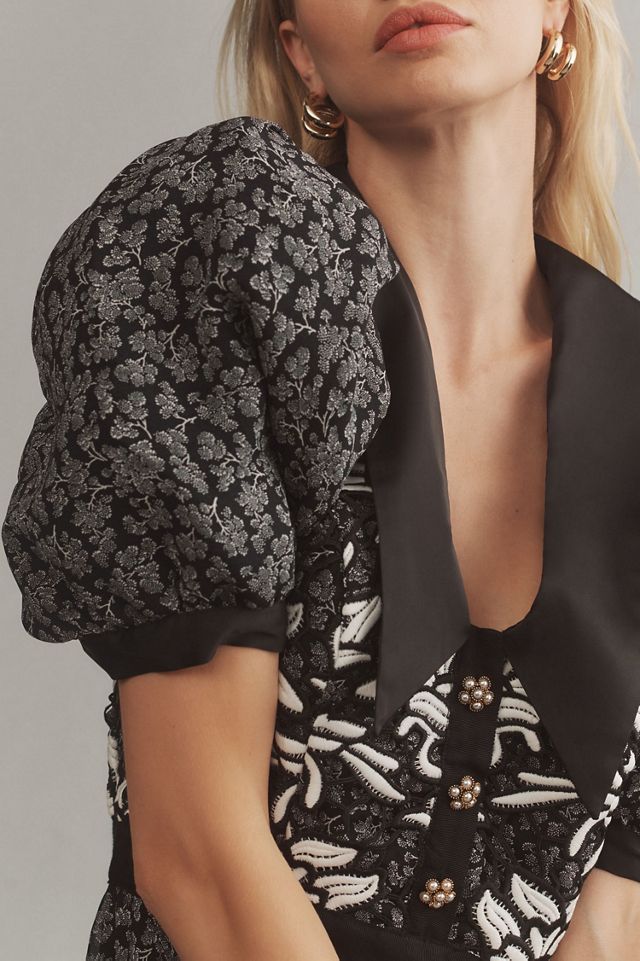 Short-Sleeve Button-Front Mini Dress #2
