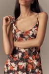 Scoop-Neck Mesh A-Line Midi Dress