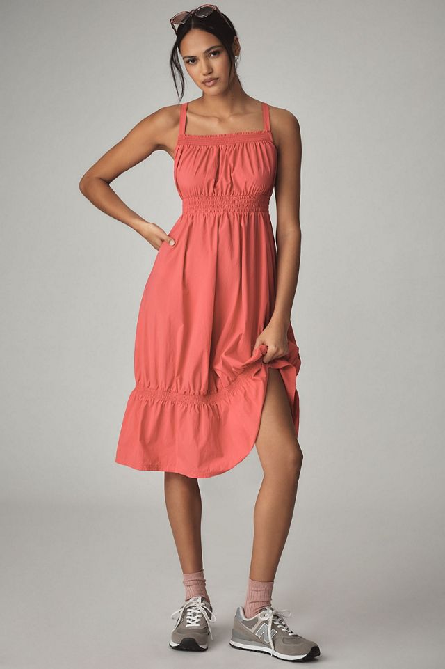 Daily Practice by Anthropologie Tiered High-Low Midi Dress #4