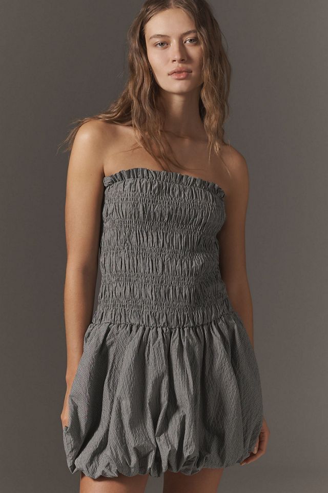 Strapless Smocked Mini Dress #2