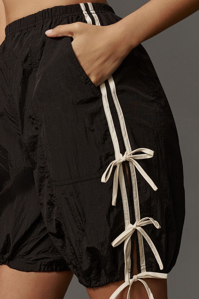 Daily Practice by Anthropologie Full Twist Side-Stripe Shorts #2