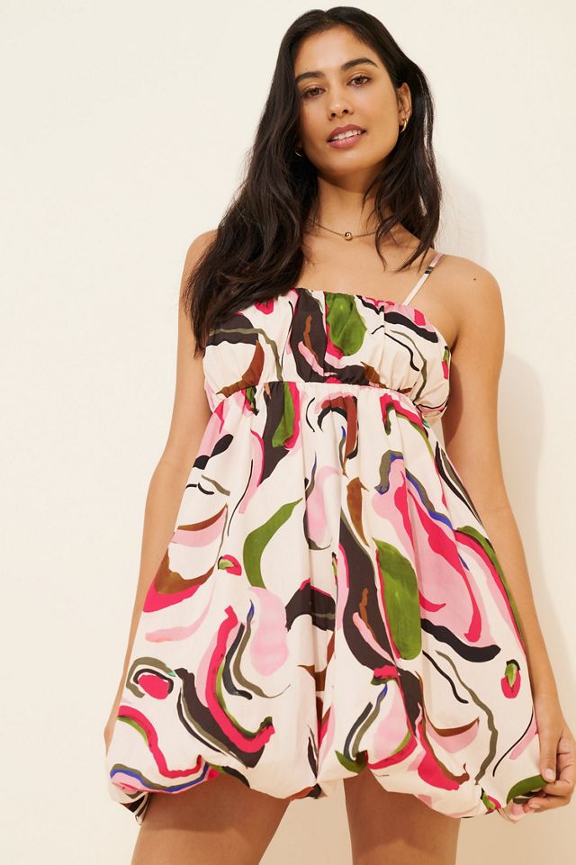 Printed Hanging Mini Dress #2