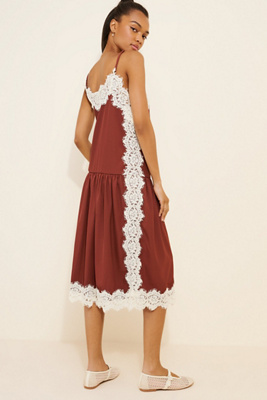<★> V layered camisole dress Avantlook Lace Camisole Dress | Anthropologie