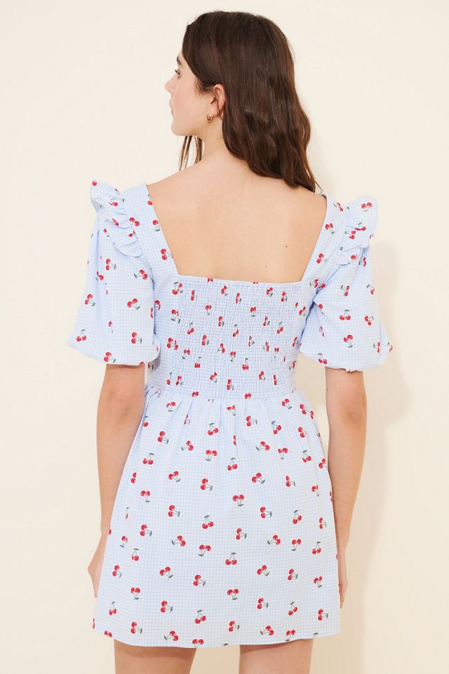 The Frolic Channel Frill Puff Sleeve Mini Dress #1