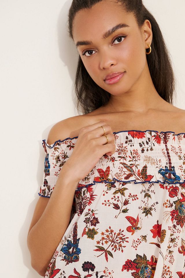 Payal Jain Off-The-Shoulder Midi Dress #1