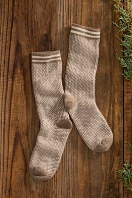 Terrain Nordic Wool Crew Socks In Brown