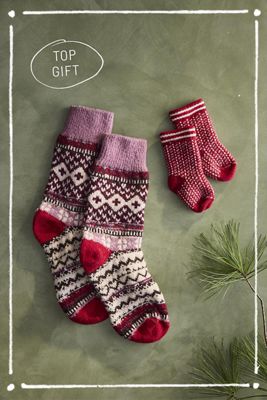 Fair Isle Cabin Socks