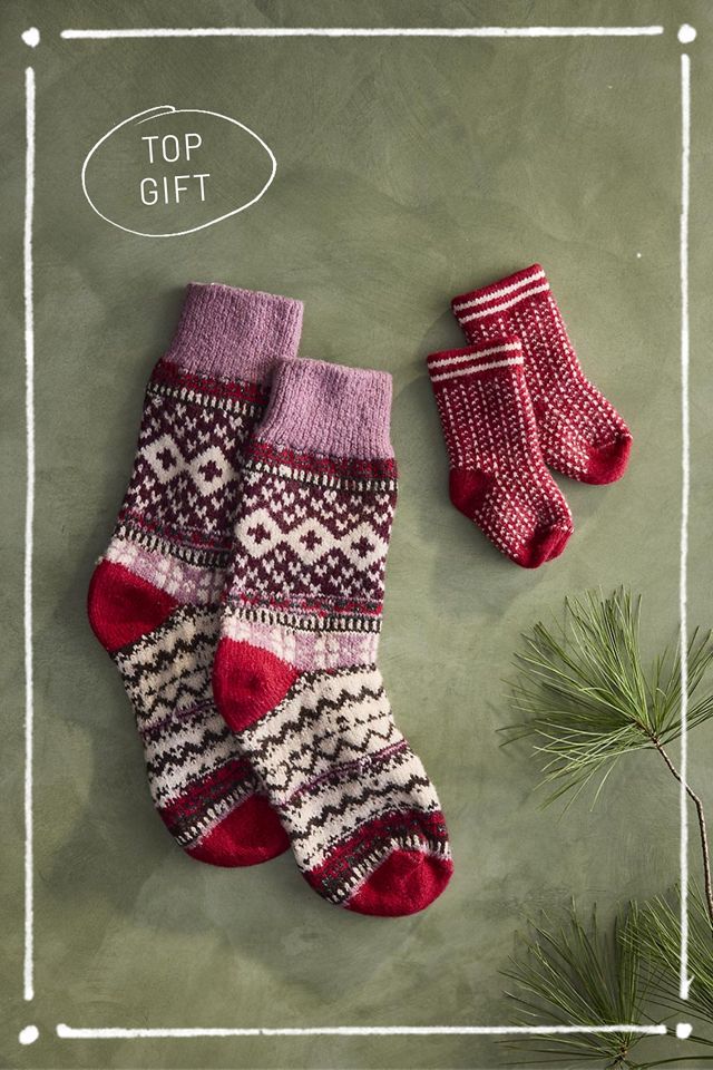 Fair Isle Cabin Socks #1