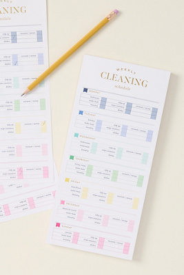 Emily Ley Simplified Weekly Cleaning Notepad In Multi