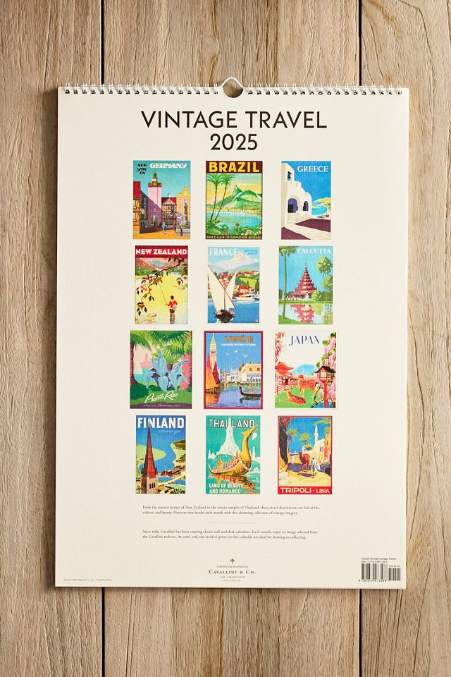 Vintage Travel 2026 Wall Calendar #1