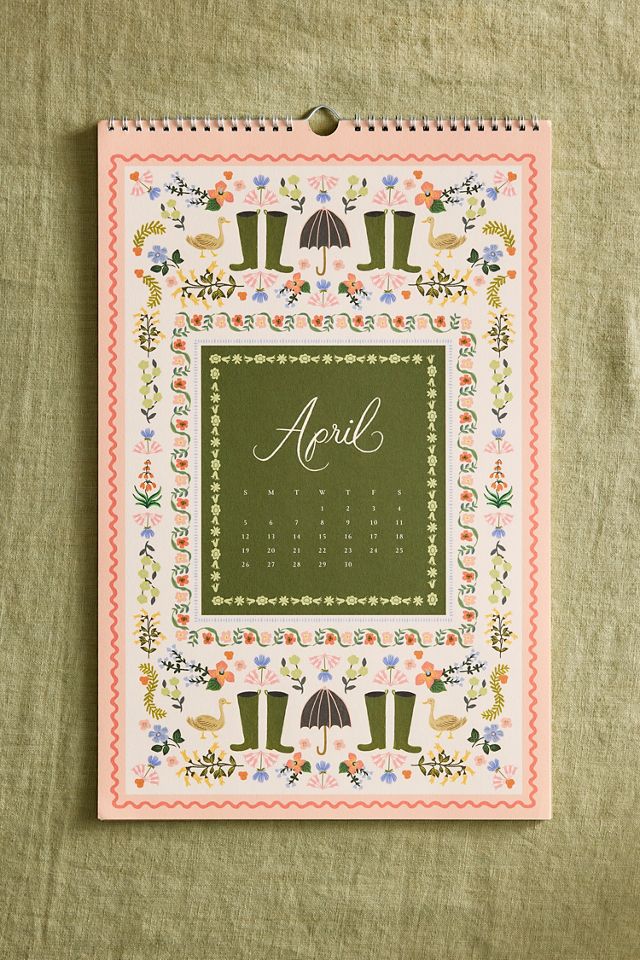 Rifle Paper Co. Flora 2026 Wall Calendar #2