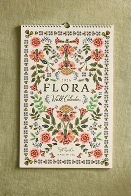 Rifle Paper Co. Flora 2026 Wall Calendar