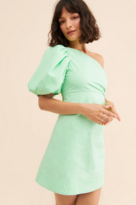 Aureta Tali One-Shoulder Mini Dress | Anthropologie