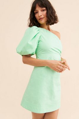 Aureta Tali One-Shoulder Mini Dress