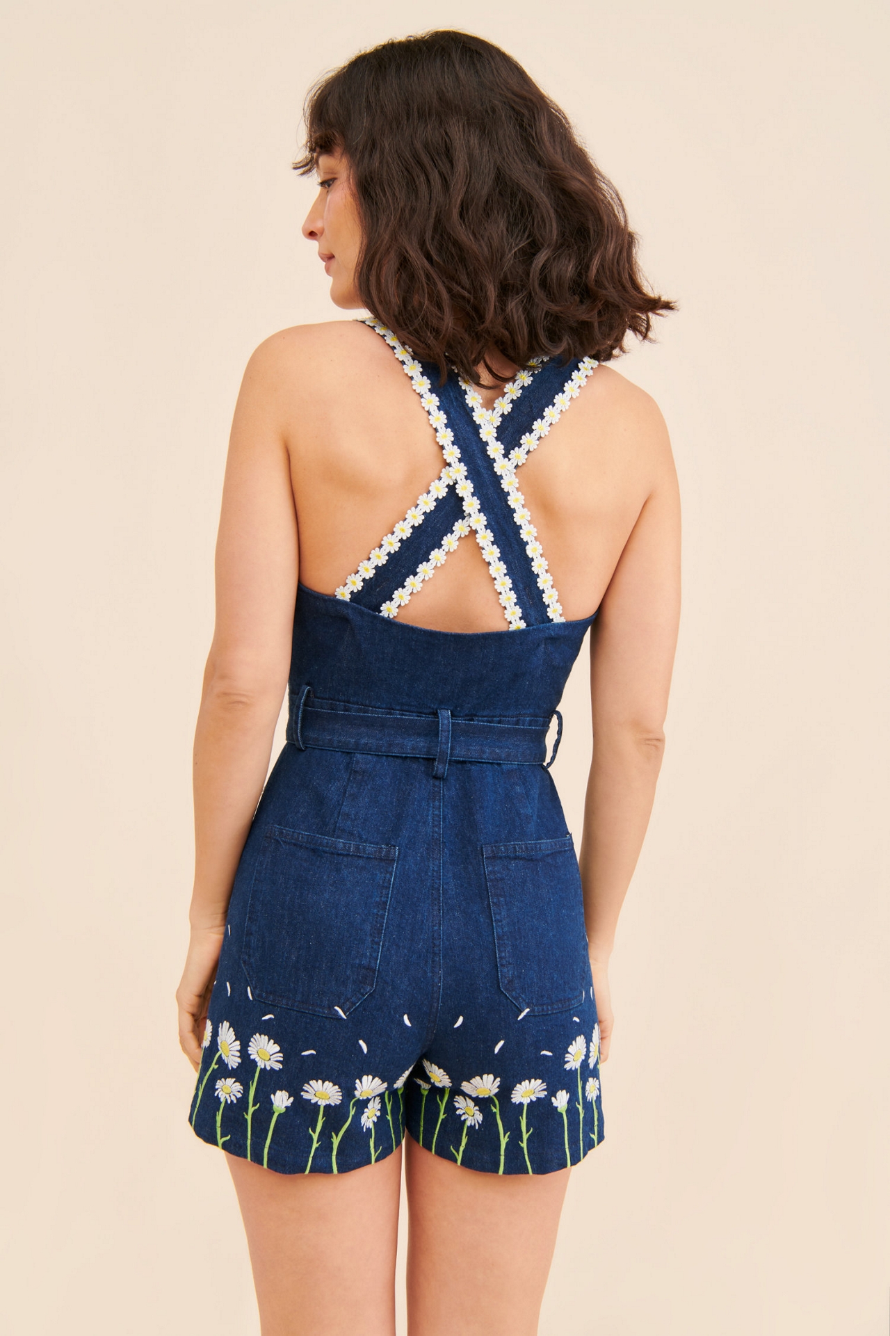 Rachel Antonoff Daisy Belted Romper