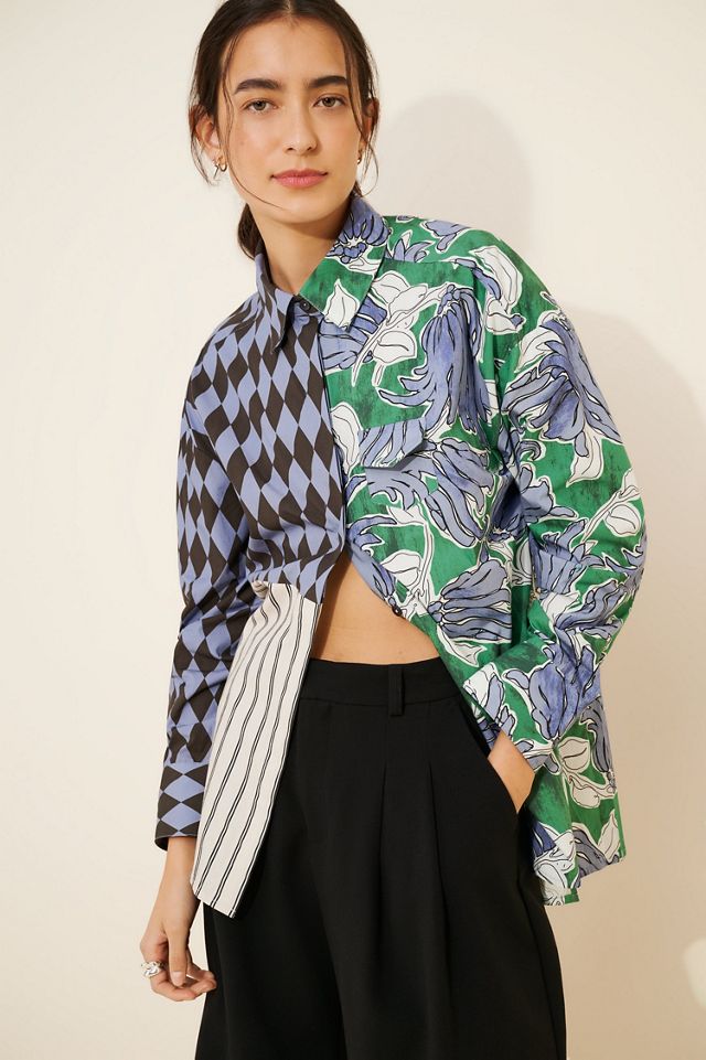 Dhruv Kapoor Mixed Print Buttondown Shirt #3